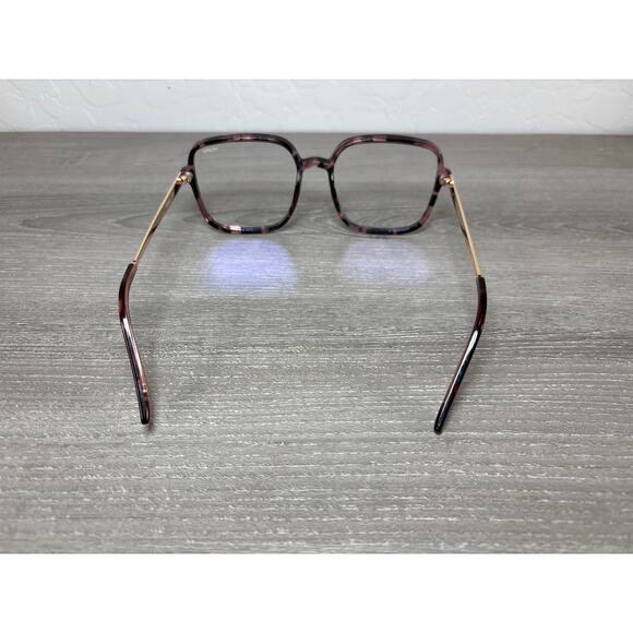 Quay Australia 9 to 5 125 Clear- Purple Tined Lense- Gold Frame Glasses- EUC - Picture 4 of 7